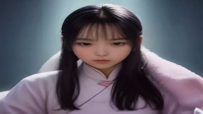 年轻女性在手机屏幕前微笑，体现现代情侣通过数字工具维系感情的场景